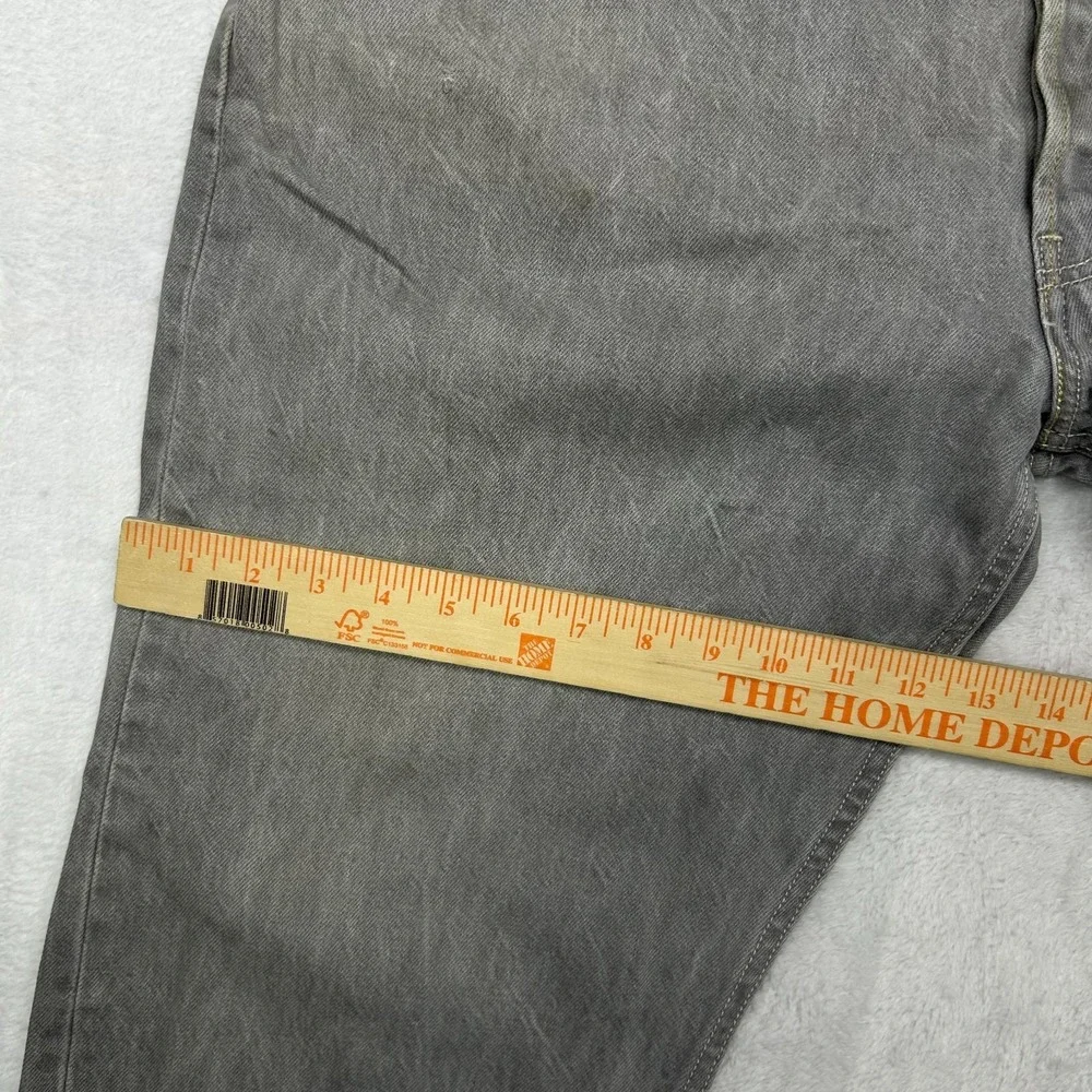 Levi's 501 Jeans Men's Gray Denim Pockets Classic Straight‎ Button Fly - 41X28.5